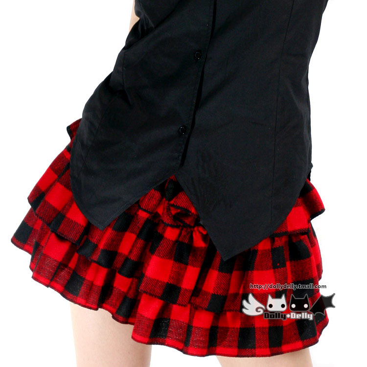 Princess sweet lolita font b skirt b font British college wind font b Scotland b font