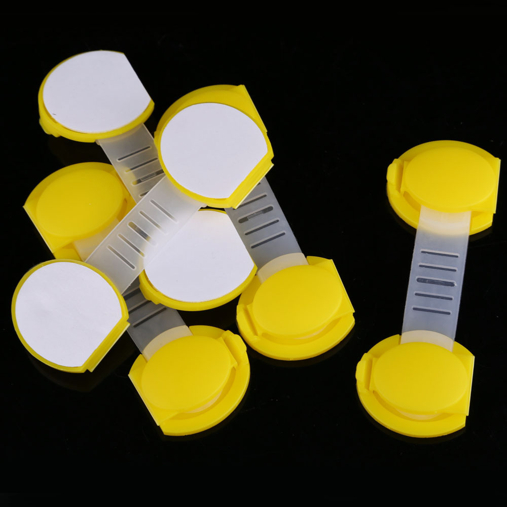 Free Shipping High Quality 5pcs Set Safety Lock Baby Child Kids Drawer Cabinet Lock Short Style
