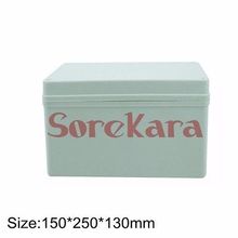 150*250*130mm weatherproof ABS Plastic Electronic Box Gray White Case The sealing connection switch box
