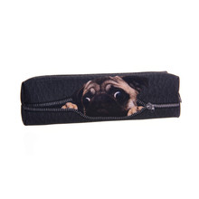 Pug Digital black 3D Printing cosmetic bag 2016 New Fashion women makeup bag Pencil Hot necessaire trousse de maquillage makyaj