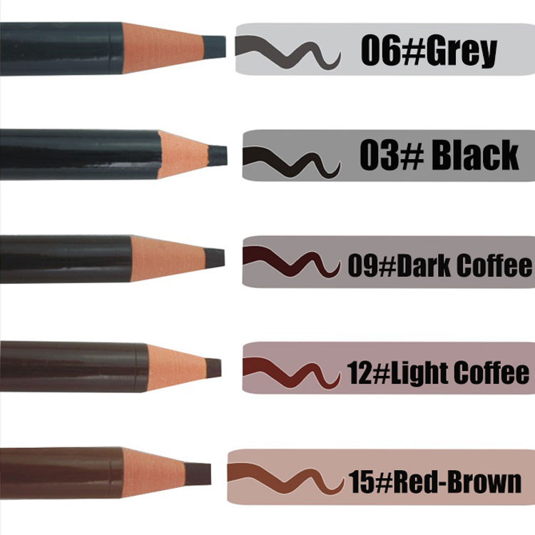 red brown eyebrow pencil