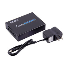 2015 Hot 2015 NEW Full HD 1080P SCART to HDMI Scaler Box Video Converter with Scaler adapter Box