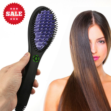 Newest DAFNI Digital Electric Hair Straightener Brush LCD Display Flat Iron Fast Hair Straightener Comb Tourmaline Ceramic Ionic