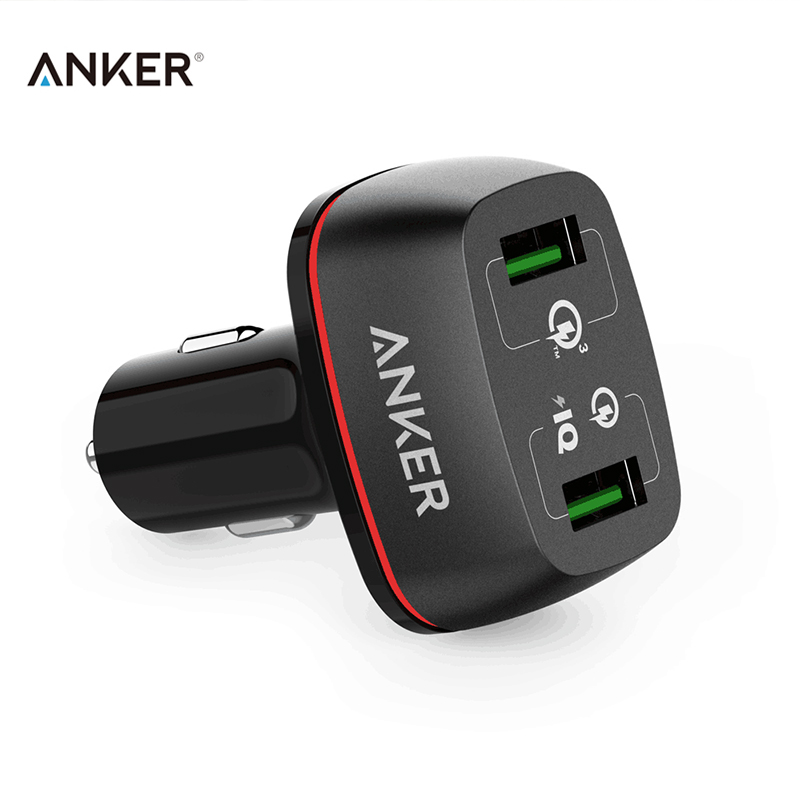 Anker PowerDrive+2 QC Quick Charge 3.0 Car Charger 2A 42W Lighter USB