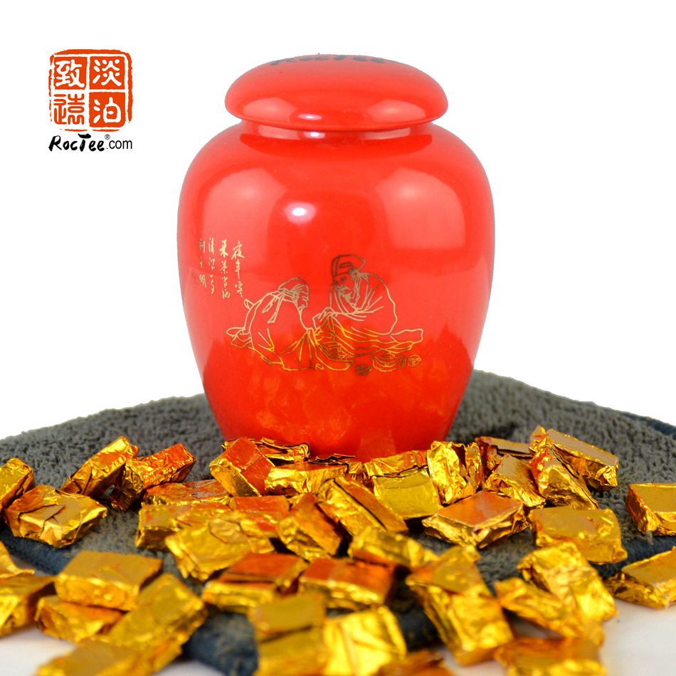 60 pcs Ripe Puer Resin Chinese Tea Resin Shu Pu er Cha Gao Porcelain Jar tea