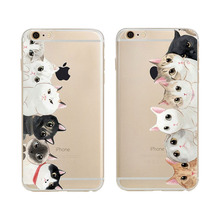Mobile phone case For Iphone SE Cases Girls Brand Animal Because Cat Design Transparent Cover for Apple iphone 5 SE TPU case