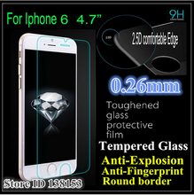 50pcs:Premium Tempered Glass Screen Protector for Apple iPhone 6 4.7inch Screen protective glass film without Retail package