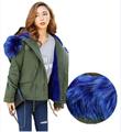 Winter Coats Women Jackets Raccoon Fur Collar Thick Ladies Down Parkas army green Black Down Jacket