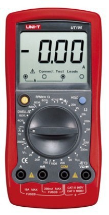 UT105 Auto Range Digital Automotive Multimeter Handheld Automotive Multi-Purpose Meters