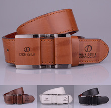Men’s new fashion belt leather belt end men’s leather belts for men Buckle 8072