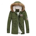 Fashion Winter jacket Men Fur Hooded Army Tactical Bomber Jacket Coat Brand Clothing Male Windbreaker Mens