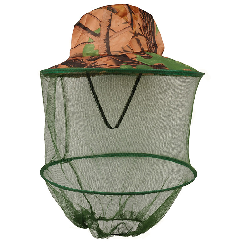 3pcs/Lot Camouflage Mosquito net outdoor fishing hat Beekeeping Hat Flying Insects Prevention