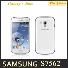 Original Samsung Galaxy S Duos S7562 cell phone 5MP camera wifi GPS 3g android 4.0 dual sim phone refurbished Free shipping