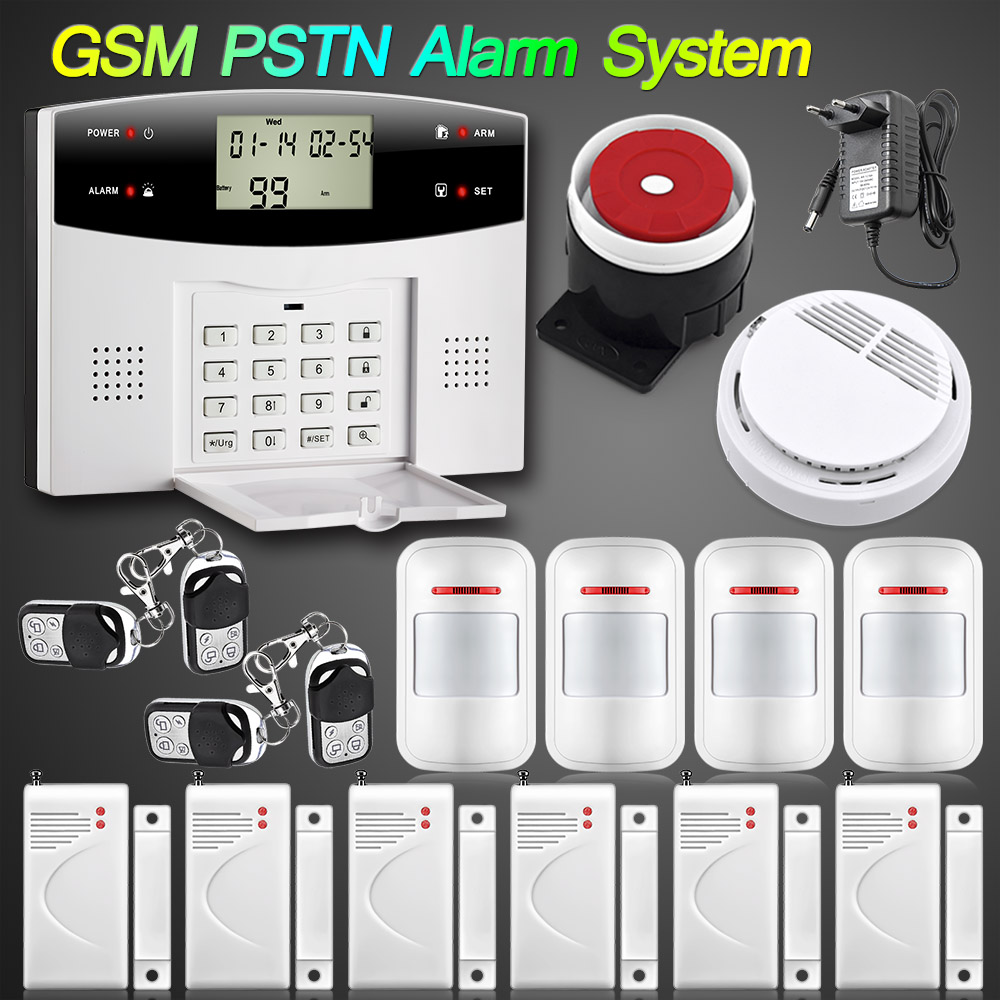 Wireless Wired Alarm Systems Security Home LCD speaker Keyboard Sensor GSM PSTN Alarm System Russian Spanish French with battery Wireless Wired Alarm Systems Security Home LCD speaker Keyboard Sensor GSM PSTN Alarm System Russian Spanish French with battery