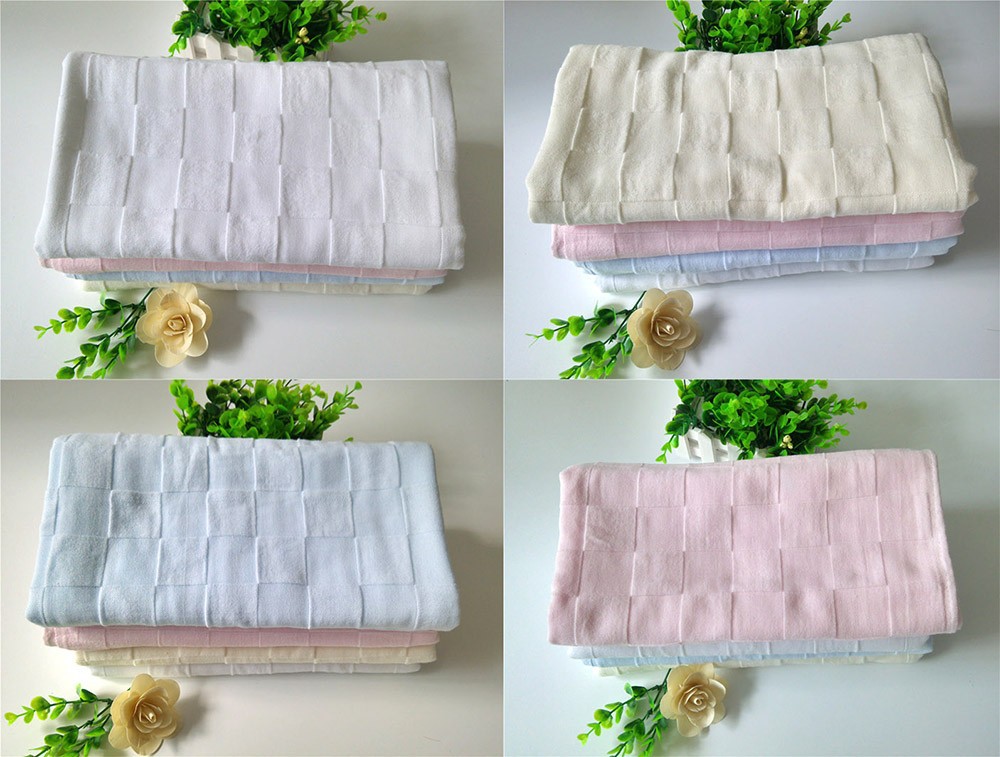 100% cotton gauze organic baby newborn blanket muslin swaddle blanket wrap solid color 1