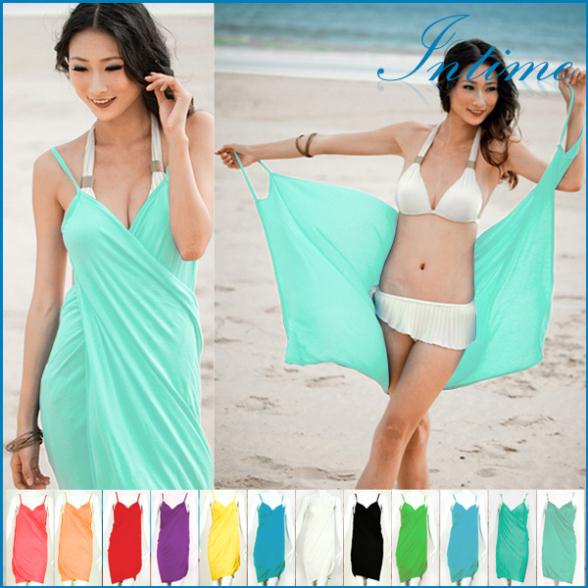 2015 new beach cover up pareo swimwear women cotto...