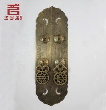 Copper Door Furniture Door Handle DG-040 Chinese antique long 22CM