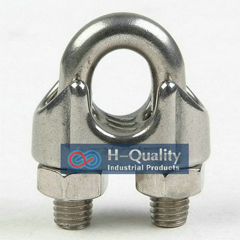 Free Shipping Wholesale Rigging Hardware M4 Stainless Steel 316 DIN741 Wire Rope Clips(304 material, m2-m24 sizes available)
