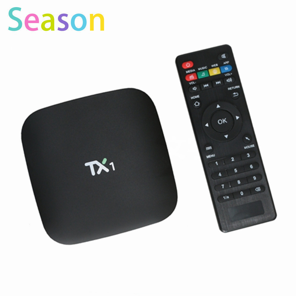 2016 Cheap TX1 Smart Android TV Box Amlogic S805 Quad Core Android 4.4 1G+8G HDMI H.265 WIFI Media Player PK m8s plus