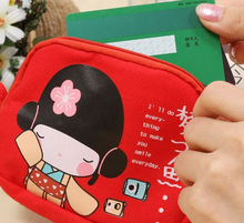 2015 Real Sale Unisex Fashion Canvas Square Bolsa Feminina Rilakkuma Double Zipper Bag Ladies Wallet Mobile