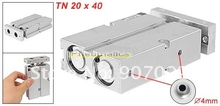 Free Shipping 20 x 40mm Bore TN Twin Rod Double Acting Pneumatic Air Cylinder Thin