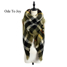 winter scarf 2016 Tartan Scarf women design Plaid Scarf New Designer Unisex Acrylic Basic Shawls warm bufandas
