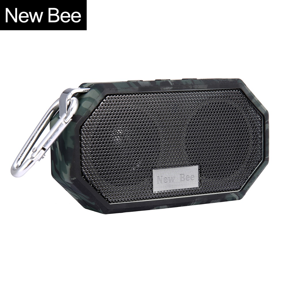 New Bee Waterproof Wireless Bluetooth Speaker Mini Subwoofer Shower Portable speakers Hands-free Call Mic for Phone PC