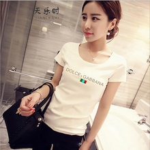 2016 Summer Modal Womens T-Shirts M-XXL Size Short Sleeve Slim Casual New Tops & Tees Fashion
