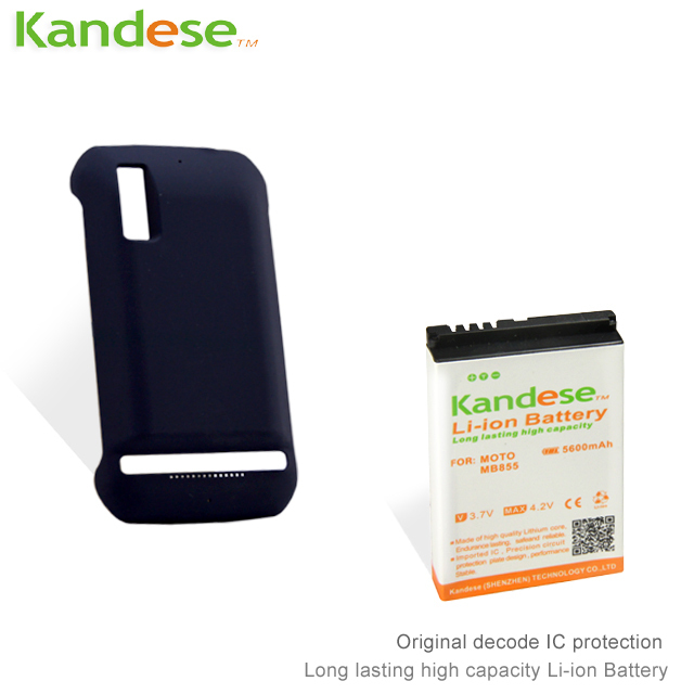1 pcs lot Kandese Brand Extend Highest Capacity Big 5600mah Battery back cover For Motorola Photon