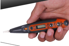 Sin contacto del voltaje de alimentación volt detector tester con LED de visión nocturna pluma prueba portátil con induclance break point función