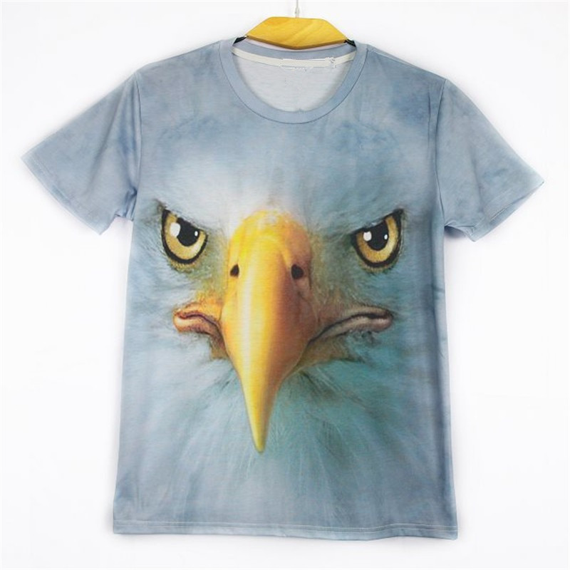 2015 New Mens Fashion Animal 3D Printing t shirt ...