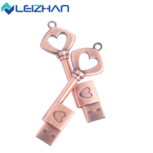 The key to love Metal USB flash drive U disk 4GB 8GB 16GB 32GB 64GB pen drive pendrive menmory stick Flash Card