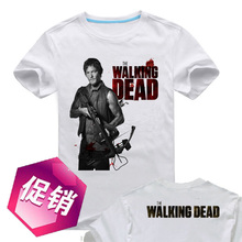 Package mail In 2014 the new zombie posters The Walking Dead daryl crossbow male pattern cotton short sleeve T-shirt