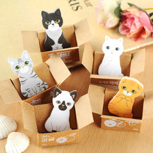 Милый Mini блокнот cat собака примечание бумага скрапбукинг наклейка колодки Creative корейский канцелярские
