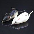 3 Pcs Pack 5cm 10g Soft Rubber Mouse Fishing Lure Baits Top Water Floating Mouse Fly