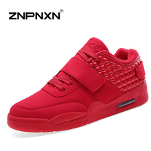 2016 Brand New Men Shoes Men Casual Shoes Man Trainers Breathable Red High Top Chaussure Homme