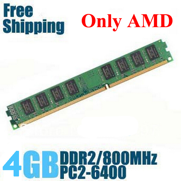   DDR2 800  / PC2 6400 4       DDR 2 667  / 533     AMD