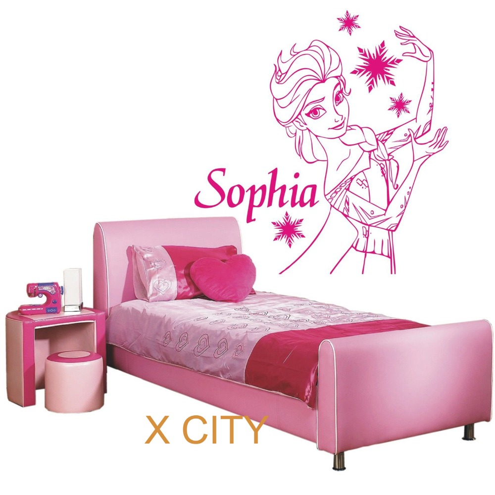 Online kopen wholesale muurstickers elsa naam uit china ...