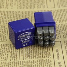 L1091/4″ 6mm 9Pcs Numbers Steel Punch Stamp Die Set Metal Tool In Plastic Case