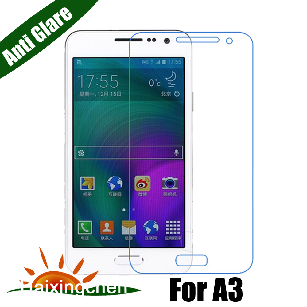 3pcs Lot Anti Glare Matted Front Screen Protector for Samsung GALAXY A3 A3000 Protective Film Matte