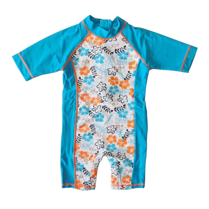 Retail kids' swimwear boys/girls' Swimming wear one-pieces bathing suit children's professional rash guard UPF50+ free shipping