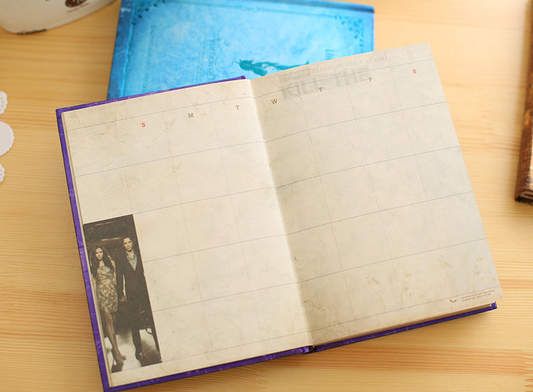 Vintage Vampire Diaries Notebook Diary Journal Schedule Planner NotePad Book #B