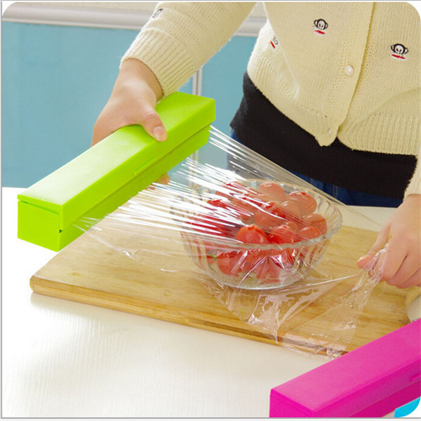 Multicolor easy to use the portable plastic wrap cutter / cutting easy creative household