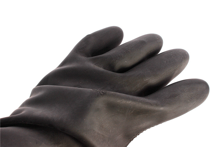 60CM lengthened latex industrial gloves acid wear thick long rubber