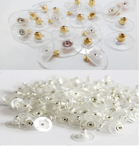 Free Shipping 50Pcs Silver Golden Earnuts Earring Backs Stoppers Findings Useful Jewelry HotD75