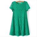 5 colors pregnant clothing maternity dresses casual knitted Lace clothes for pregnant women hollow out lace
