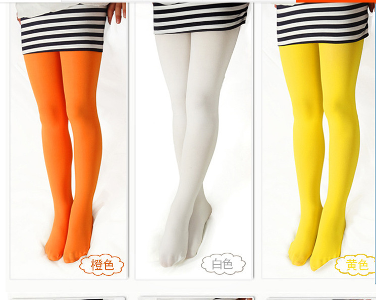 Children Baby Girl Pantyhose Leggings Velvet High Elasticity Three Size 2 12 Years Old Candy Color