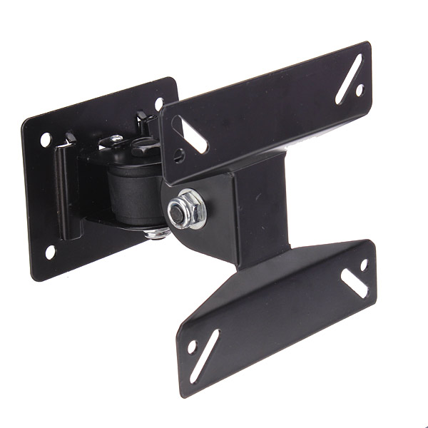 Excellent Quality Swivel 14 to 24 Flat Panel TV Monitor LCD Wall Mount Bracket Adjustable Angle