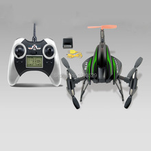 Free Shipping 2015 news SH 6047A 6 Axle Vehicle Rollover 3D UFO Helicopter 2.4G LCD Remote Control Drone fou kids as cute gift