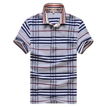 Polo New 2015 Summer Breathable Casual Camisa Polo Quality Cotton Slim Fit Striped Polo Shirts Man Short-Sleeved Free Shipping!